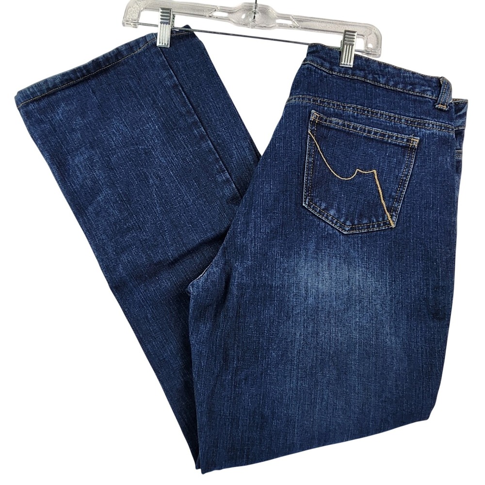 Relativity 16 Blue Flare Jeans Y2K Boho Retro High Rise Wide Leg Denim Pants